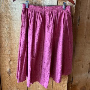 Modcloth midi rose pink skirt